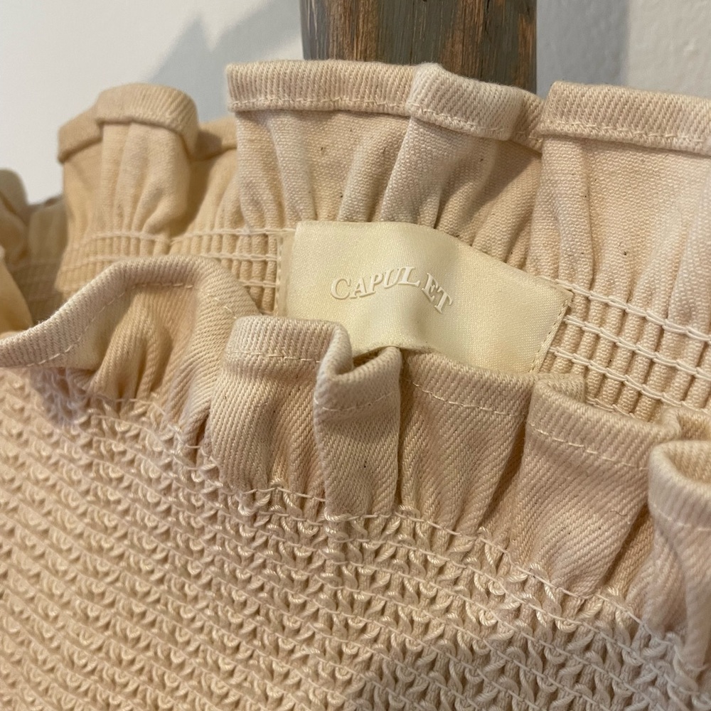 Short Cream Color Capulet Viviane Dress Size Xs View 3